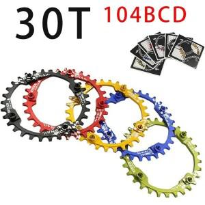 104BCD MTB 자전거 스프로킷 체인 휠 30T 링 산악 크랭크 셋 치아 플레이트 부품