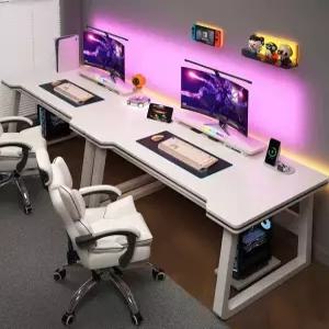 더블 책상 2인용 컴퓨터 게이밍 데스크 커플 작업대 PC방 테이블