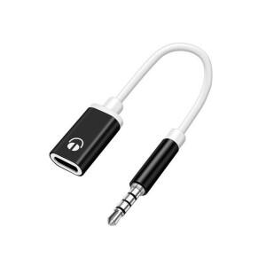 수-C 타입 암 헤드폰 Aux 케이블 변환기 C 타입-3.5mm 잭 이어폰 오디오 어댑터 1 개