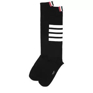 26SS 블랙 사선 롱 양말 FAS026B 01690 001