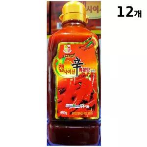 청우 캡사이신소스 550g X12