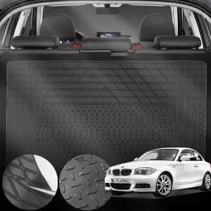 BMW E82 120d (01~13) 쿠페 (N47) 차량용 PVC 트렁크 매트 방수 방오 미끄럼 방지 블랙 1개