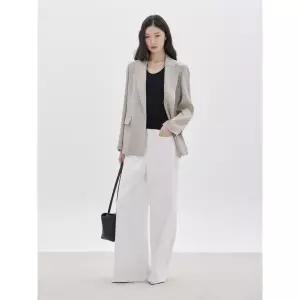 [롯데백화점]쥬크 린넨 블렌디드 원버튼 자켓 Z262MSF102