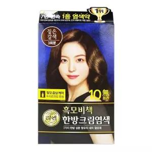 [하프클럽/오티마트]리엔 흑모비책 한방 새치염색크림 짙은갈색 3회분
