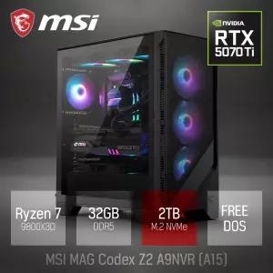 ⓒ MSI MAG Codex Z2 A9NVR A15 R7-9800X3D 32GB 2TB / 고성능 영상편집 코딩 게이밍 포토샵 캐드 브랜드PC