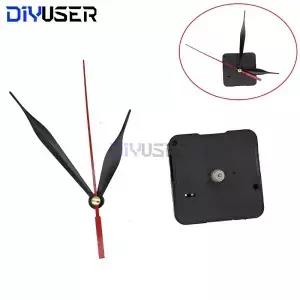 DIYUSER HQ3268 가용 실용적인 석영 벽시계 이동 메커니즘 DIY 수리 도구 부품 키트 빨간 손