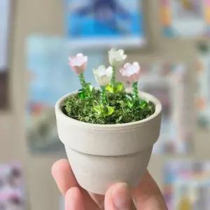 튤립 비즈 식물 플랜트 반려 화분 만들기 DIY 키트 세트 나비 공예 재료 부자재/돌봄교실/여아/방학/구슬
