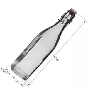 수입 이태리 사각유리병 보르미올리 스윙병 500ml