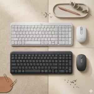 로지텍 정품 MK250 무선 블루투스 키보드 마우스 세트 한글 아이패드 맥 애플 태블릿 갤럭시 PC 호환