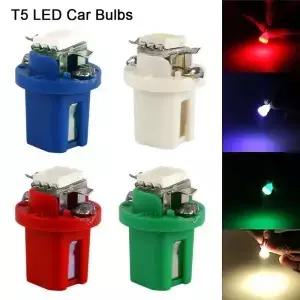 10pcs T5 B8.5d LED 자동차 인테리어 조명 계기판 전구 저전력 5050 SMD 대시 보드 스위치 램프 12V Luces