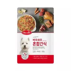 친절한탄씨 바우와우 반려견 믹스 간식 150g 강아지 애견 보상 영양 사료 트릿 강아지용품 강아지간식
