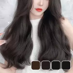 웨이브 헤어 붙임머리 여자 가발 피스 앞머리 셀프 긴머리 인모 60cm 롱 부분