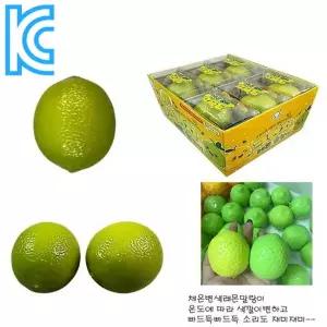 신상품 KC인증! 레몬 크런치 슬랑이 1개 도로시 변색 레몬 크런치 말랑이 레몬스퀴시 레몬슬랑이 레몬주물
