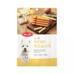애견간식 반려견간식 강아지 반려동물간식 14p 간식 바우와우 치즈소시지