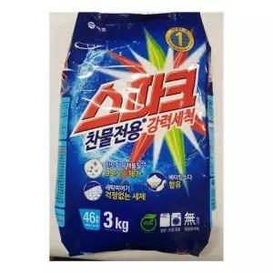 으 스파크 일반용 3kg 파우치 애경 세탁세 산업 리필