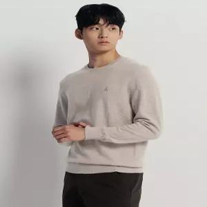 [빈폴멘][Essential] 캐시미어 라운드 니트  베이지 (BC5X51E06A)