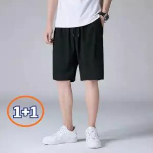 1+1 남성 여름 쿨 반바지 아이스 스판 팬츠 5부 바지