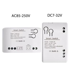 1CH Tuya 스마트 원격 제어 무선 Wifi 스위치 모듈 DC7-32V AC85-250V 2200W RF 수신기 10A 릴레이 DIY