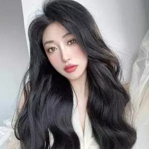[제이큐]롱 헤어피스 60cm 똑딱이가발 파티헤어 고정식가발 붙임머리가발