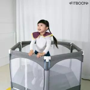 [리퍼] 핏분 안전망 트램폴린 유아 아기 어린이 50인치 와이드 성장판 자극 점핑 방방이 놀이
