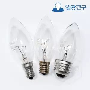 일광전구 백열 촛대구 60W (220V) 소켓 E14/E17/E26 장식구 인테리어 조명
