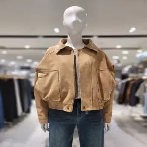 [데이텀]데이텀 인조쎄무 집업 블루종 점퍼 DAJL26T35