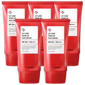 폴메디슨 UV케어 유기자차 톤업 썬크림 70ml 5개