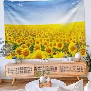 [RIZPICK]풍수 해바라기 패브릭 포스터 상징 대형 해바라기 그림 인테리어