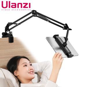 침대 iPad 스탠드 360용 Ulanzi T2 태블릿 홀더 ° Xiaomi Lenovo Samsung 알루미늄 암이 있는 회전식 데스
