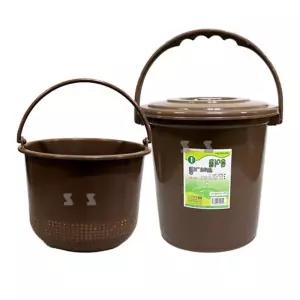 동림 음식물 쓰레기통 1호-H/겉통4.4L/속통2.5L/음식물통/음식물쓰레기/음쓰통/쓰레기통/음식물처리