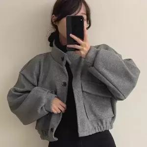 여성의류쇼핑몰 가오리핏 크롭 코트 가을 겨울 데일리 아우터 여자 숏