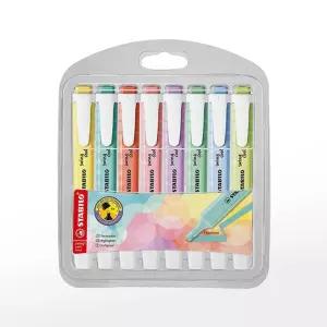 (스타빌로) 형광펜 스윙쿨파스텔세트 (8색) 뚜렷한 부드러운 산뜻하고선명한칼라 사용이편리한 휴대하기좋