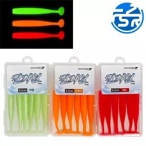 제로조구 TPE 칼치웜 6개입 루어 야광웜 풀치 갈치낚시 UV 케이무라