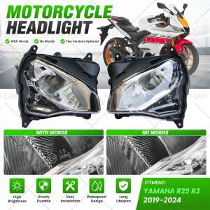 [호환품]바이크 오토바이 LED 헤드 라이트 Yamaha R25 R3   전면 어셈블리 플러그 앤 플레이