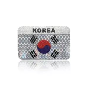 KOREA 태극기 자석부착식 반사스티커