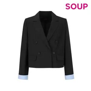 [택가 239,000] 소매배색 탈착 반더블 크롭자켓(SZ9JK39)