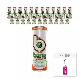 [코카콜라] 뱅 에너지 피치망고 355ml, 24입 + 증정(뱅 에너지 캔 오프너 키링, 주문시 100% 증정)