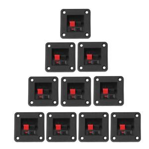 스피커 단자 보드 플레이트 사각 스프링 클립 바인딩 포스트 L21D 10pcs