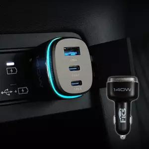 초고속 2.0 충전기 3포트 시거잭 멀티소켓 140W A/C타입 PD3.0/QC3.0 S06