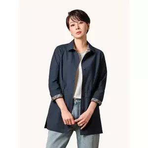 [Elegance Madam]블루밍 페플럼 시어서커 자켓 네이비 KYU1JK01_P437433745