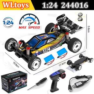 RC카 자동차 수륙양용 원격 조정 무선 오프로드 드리프트 미니 포크레인 WLtoys 244016 고속 자동차, 비율