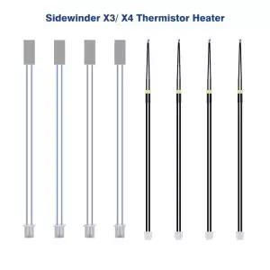 Fit Artillery SW-X3 X4 3D 24V 48W 세라믹 카트리지 히터 가열봉 300 ° C 및 100K NTC 서미스터