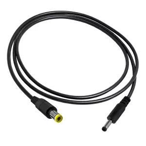 GGIPOWY 3팩 12V DC 전원 연장 코드 3.3피트 22AWG 3.5mm×1.35mm 수컷에서 케이블 IP 카메라 LED 스트립