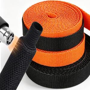 수축성 열수축 편조 케이블 슬리브 PET 절연 난연성 와이어 랩 보호 커버 10mm