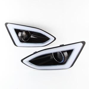 LED 앞 범퍼 안개등 와이어 하네스 그릴 커버 Ford Edge 2015 DRL 주간주행등