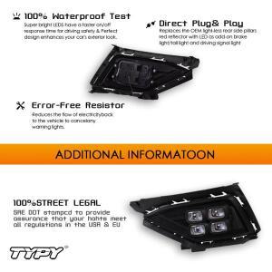 폭스바겐 제타 Mk6 2016-2018 안개등 DRL 자동 헤드라이트 액세스 주간 주행등 TYPY OKEEN 2개 LED