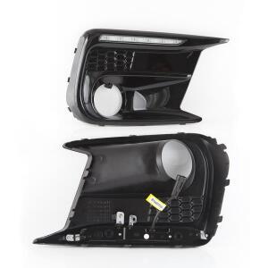 회전 신호 안개등 베젤 자동차 LED DRL 주간 러닝 라이트와 2pcss 스바루 WRX STI 2018 2020