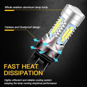 2pcss T20 7443 LED 주간 주행등 W21/5W 전구 토요타 하이럭스 VIII N1 2015-2020용 DRL 자동차 액세서리