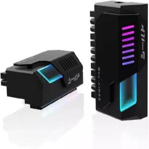 EZDIYFAB 쉴드 ATX 24핀 90도 각도 어댑터 인피니티 미러 ARGB 블랙 5V 싱크 케이블 부담 감소 깔끔한 배선