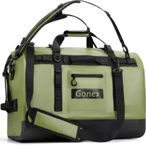 Gonex 방수 더플백 90L 중량급 드라이백 바닥 보강 700D PVC 원단 롤탑 클로저 3in1 캐리 MOLLE 시스템